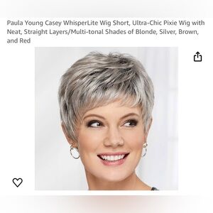 New in Box, TWO gray/silver short wigs! Original packaging never worn!!!